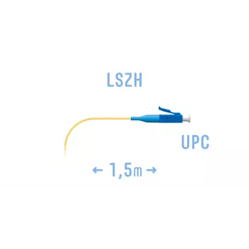 Пигтейл LC/UPC SM (0.9) 1,5 m